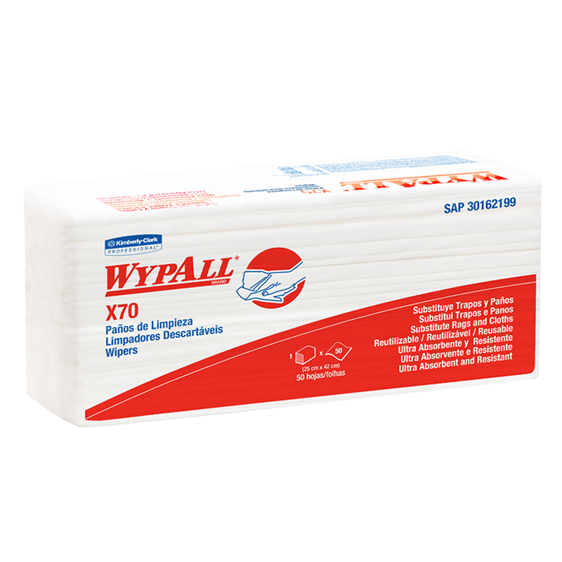 WYPALL X70 PAÑOS DE LIMPIEZA PRE DOBLADOS DOBLE (30162199)