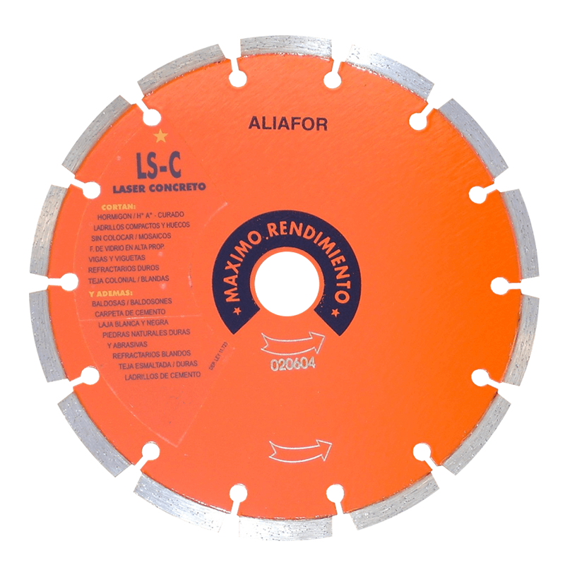 ALIAFOR DISCO DIAMANTADO LÁSER CONCRETO LS-C 4,5