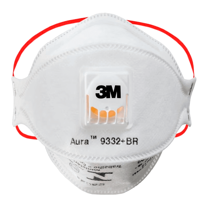 3M RESPIRADOR AURA 9332+ BR PFF3 CON VÁLVULA (66323)
