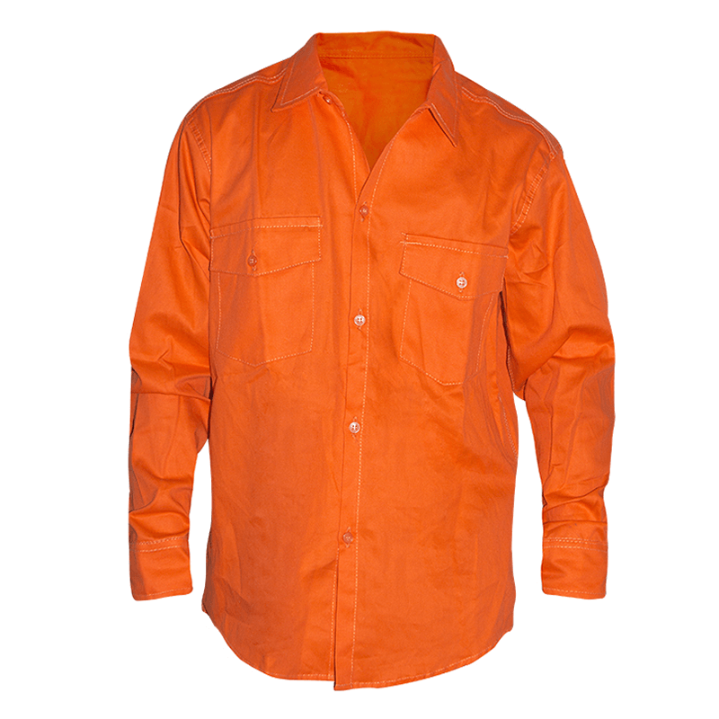 CAMISA DE TRABAJO NARANJA TALLES (56 AL 60)