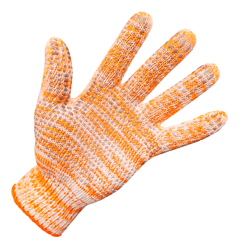 PROWORK GUANTES DE ALGODÓN MOTEADO JASPEADOS T08 (PW2000)