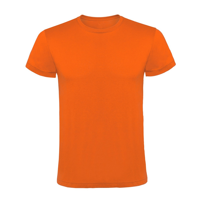 REMERA DE ALGODÓN MANGA CORTA NARANJA TALLES XXL AL 4XL