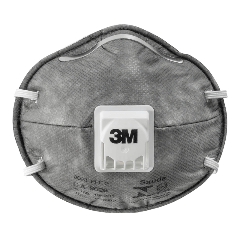 3M RESPIRADOR 8023 P2 CON CARBÓN ACTIVADO Y VÁLVULA (65550)