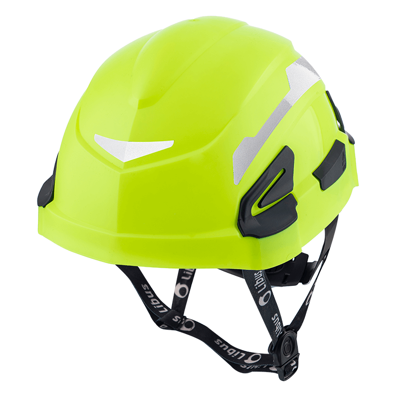LIBUS CASCO ANDES CON ARNES A CREMALLERA Y MENTONERA AMARILLO FLUO CON REFLECTIVOS (904854)