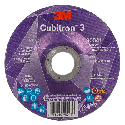 3M DISCO DE CORTE 180X1.6X22.2MM CUBITRON 3 COW T27 (90050)