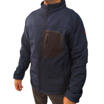 CAMPERA SOFTSHELL AZUL TALLES M AL XXL (K-002)