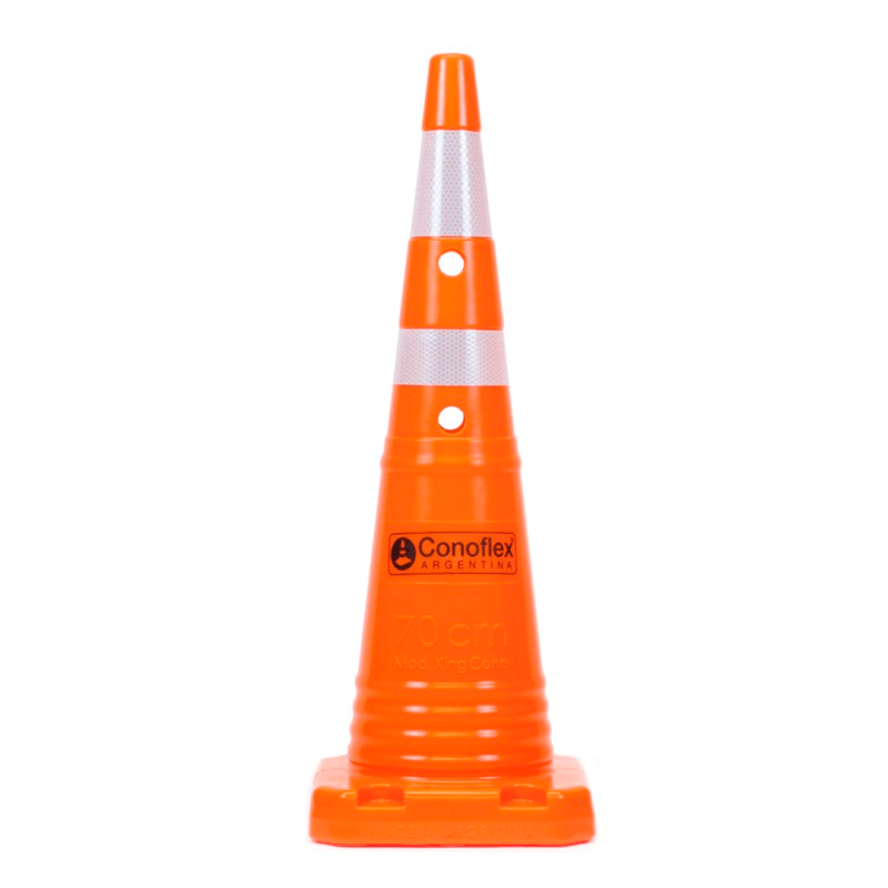 CONOFLEX CONO KING CONE SEMIFLEXIBLE 70CM CON REFLECTIVOS Y BASE CUADRADA (1570LSF-2R)