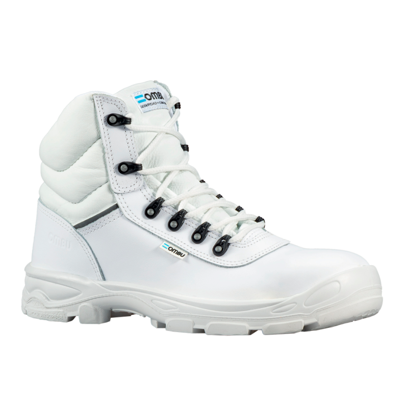 OMBU BOTÍN OZONO PLUS BLANCO CON PUNTERA DE ACERO (0OO-01F1-R52)